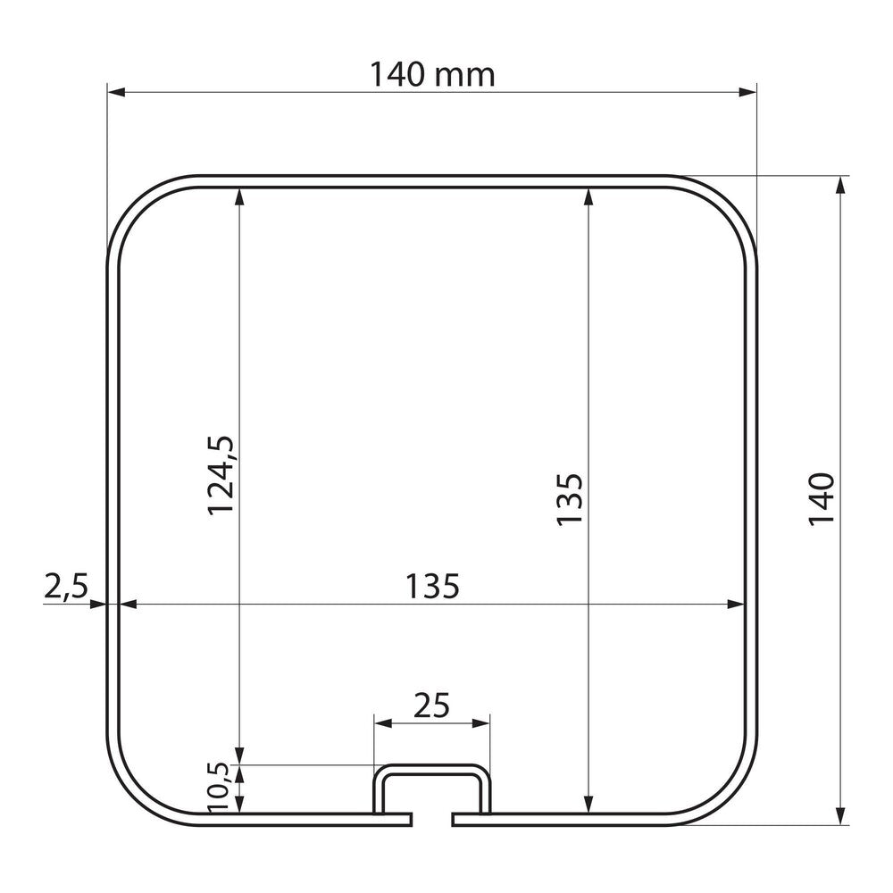 Tube 2000 – Porte-tubes aluminium 222 cm pour utilitaires légers