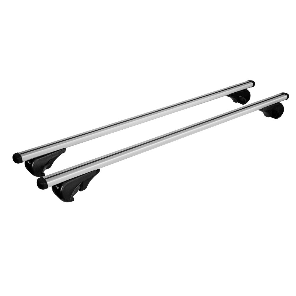 Pack porte skis Pro Slider Noir et barres de toit Volkswagen Bora - Break (2000 - 2006) - Pour barres longitudinales - Helio Aluminium