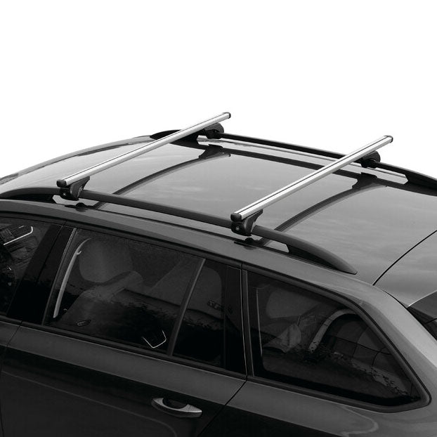 Barres de toit Alfa Romeo 156 Crosswagon (2004 - 2007) - Pour barres longitudinales - Helio Aluminium