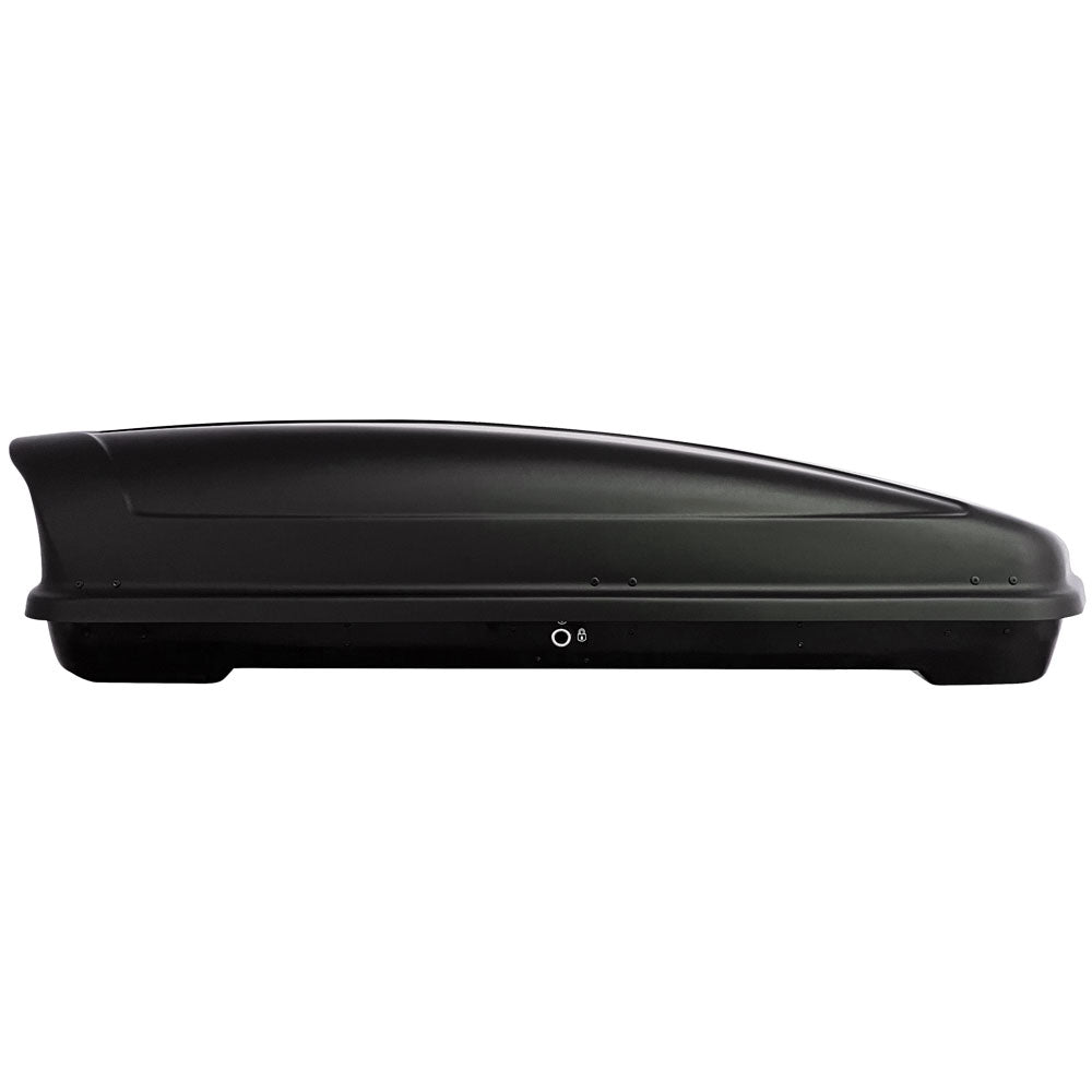 Pack coffre de toit Koral court 400 L et barres de toit Mini Paceman (2013 - 2017) Pour rails intégrés - Helio - Aluminium