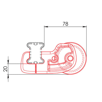 rouleau arrière 64 cm pour barres acier – revêtement epdm – utilisation en situation réelle sur utilitaire