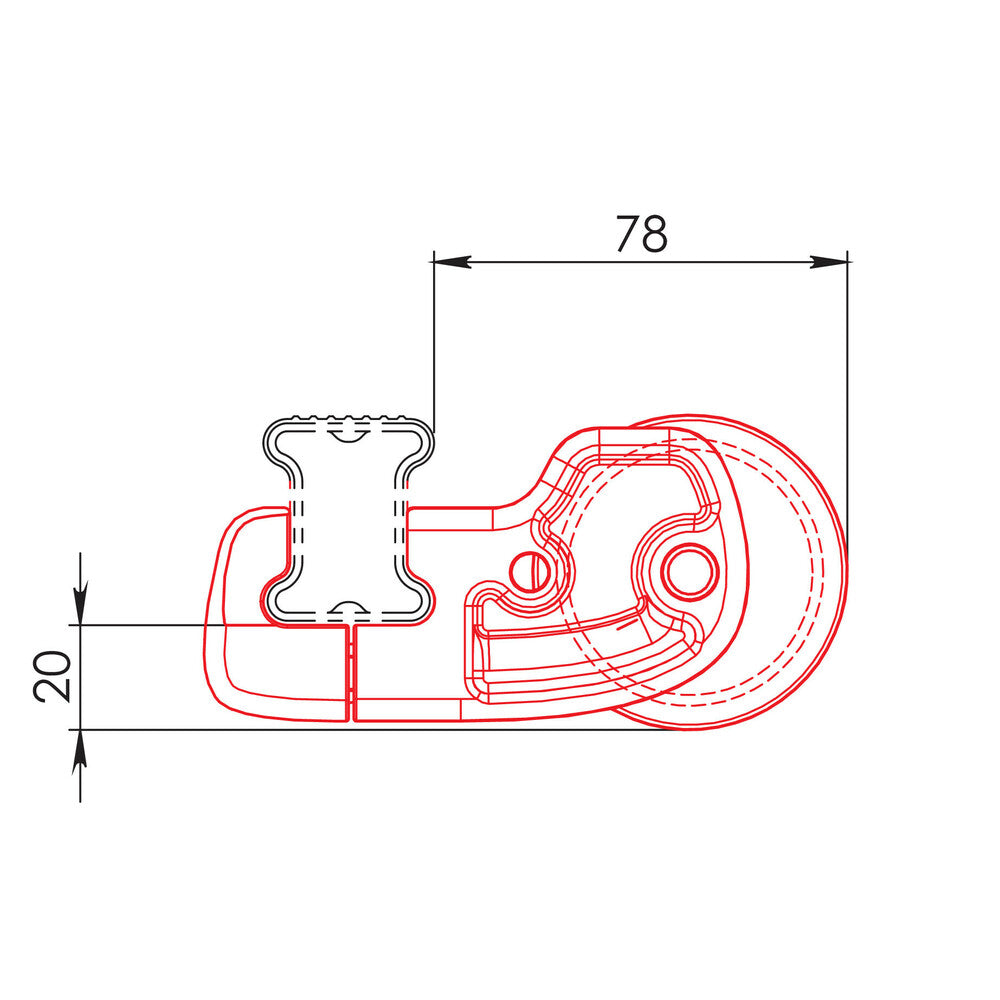 rouleau arrière 96 cm pour barres acier – revêtement epdm – utilisation en situation réelle sur utilitaire