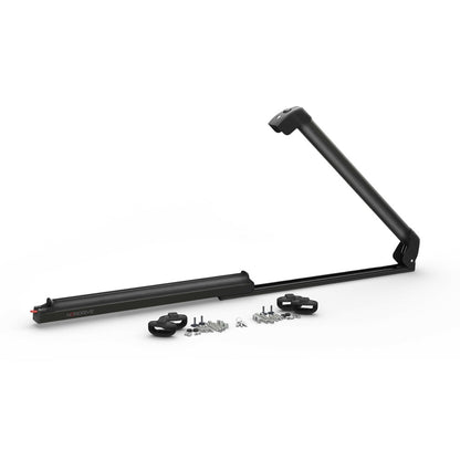 Pack porte skis Pro Slider Noir et barres de toit Seat Leon - ST (2017 - 2020) - Pour rails intégrés - Helio Aluminium