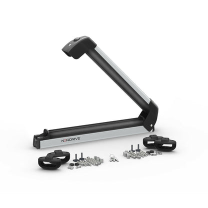 Pack porte skis Nordic King Aluminium et barres de toit Renault Scenic E Tech (A partir de 2023) - Pour rails intégrés - Helio Aluminium