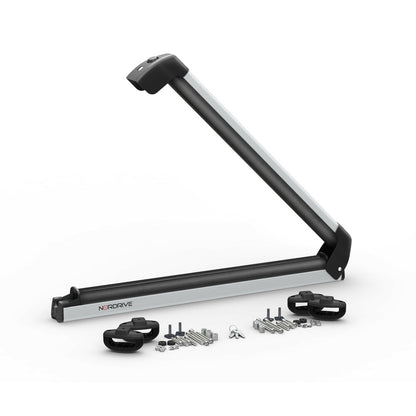 Pack porte skis Nordic King plus Aluminium et barres de toit Renault Scenic E Tech (A partir de 2023) - Pour rails intégrés - Helio Aluminium