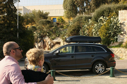 Pack coffre de toit Marlin 400 L et barres de toit Mini Paceman (2013 - 2017) Pour rails intégrés - Helio - Aluminium