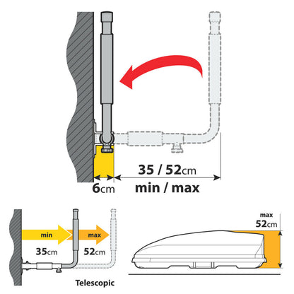 Fixation murale avec mousse anti-rayures – illustration
