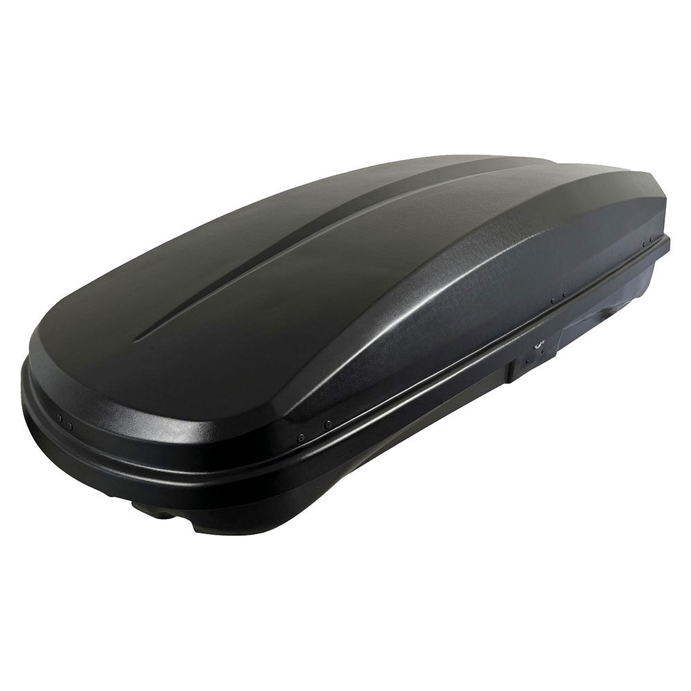 Pack coffre de toit Raya 480 L et barres de toit Renault Captur (A partir de 2020) Pour rails intégrés - Helio - Aluminium