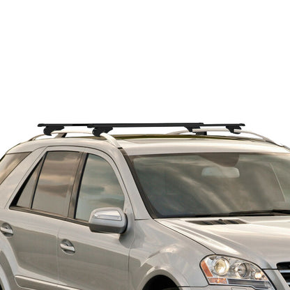 Pack coffre de toit Dory 340 L et barres de toit Mercedes GL (2006 - 2016) Pour barres longitudinales - Quadra - Acier