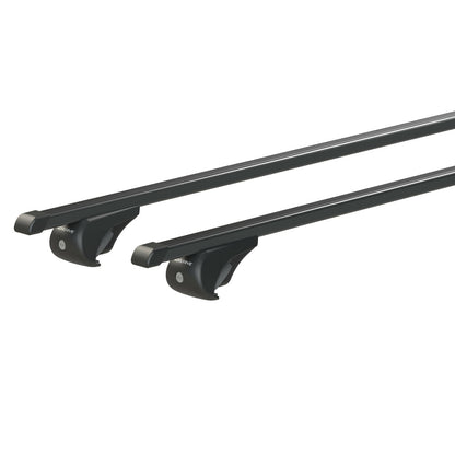 Pack coffre de toit Dory 340 L et barres de toit Mercedes GL (2006 - 2016) Pour barres longitudinales - Quadra - Acier