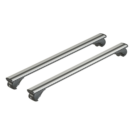 Barres de toit Alfa Romeo 156 Sportwagon (2000 - 2007) - Pour barres longitudinales - Silenzio Aluminium