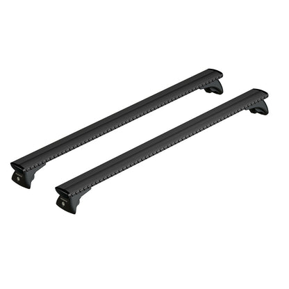 Barres de toit Alfa Romeo Stelvio (A partir de 2017) - Pour rails intégrés - Silenzio Noir Aluminium