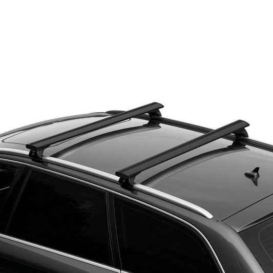 Barres de toit Alfa Romeo Stelvio (A partir de 2017) - Pour rails intégrés - Silenzio Noir Aluminium