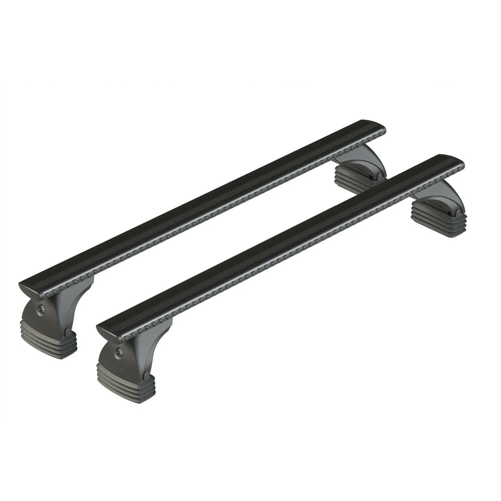 Barres de toit Abarth 500C (2010 - 2016) - Pour toit nu - Silenzio Noir Aluminium