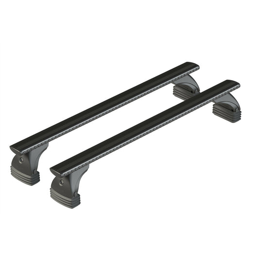 Barres de toit Abarth 500 (2008 - 2016) - Pour toit nu - Silenzio Noir Aluminium