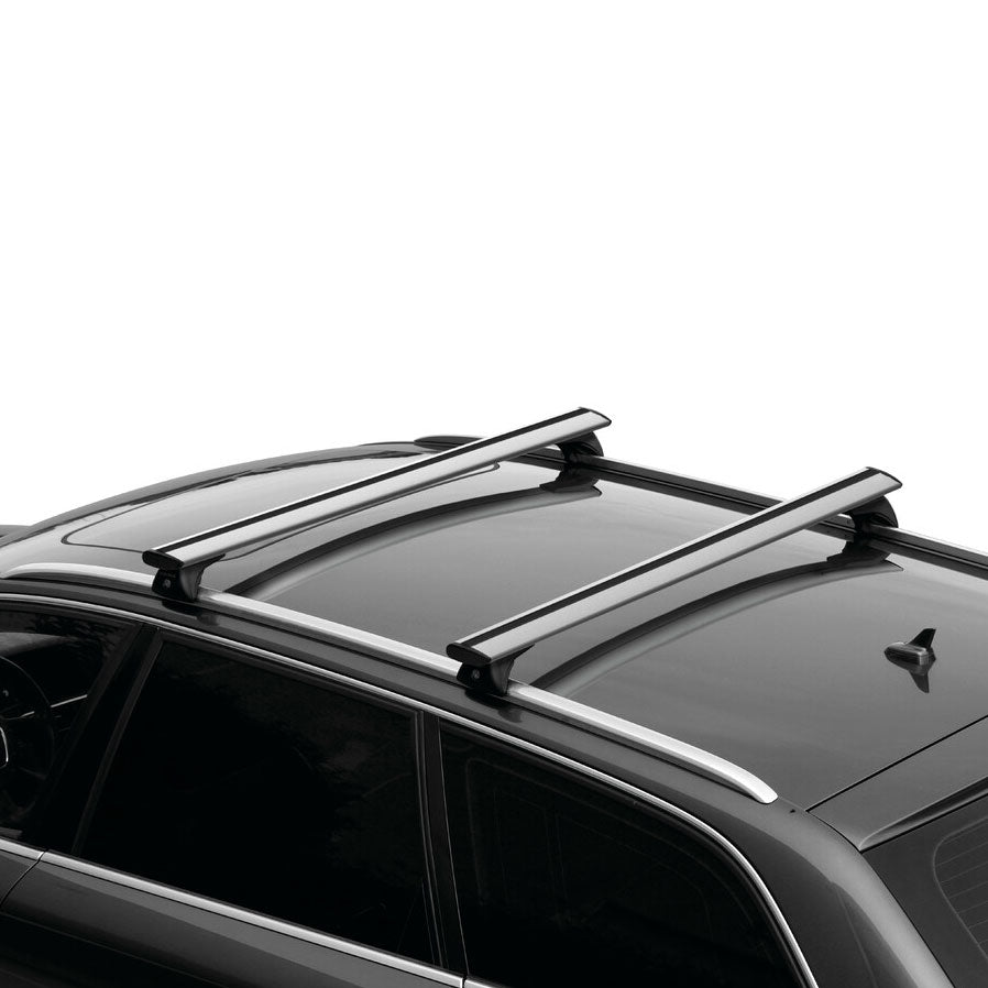 Barres de toit Alfa Romeo Stelvio (A partir de 2017) - Pour rails intégrés - Silenzio Aluminium
