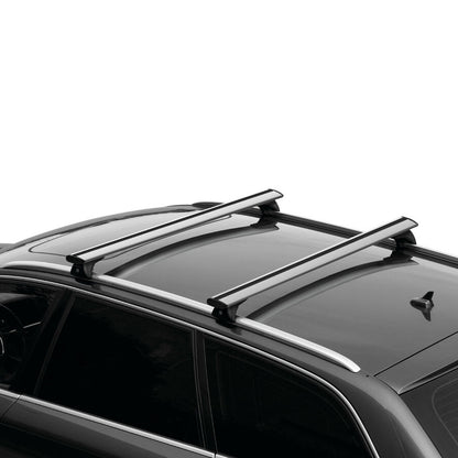 Barres de toit Alfa Romeo Stelvio (A partir de 2017) - Pour rails intégrés - Silenzio Aluminium