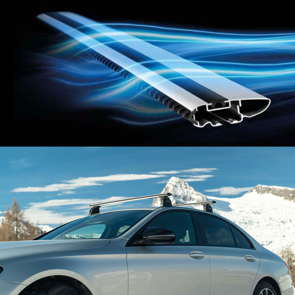 Barres de toit Abarth 500e (A partir de 2023) - Pour toit nu - Silenzio Aluminium