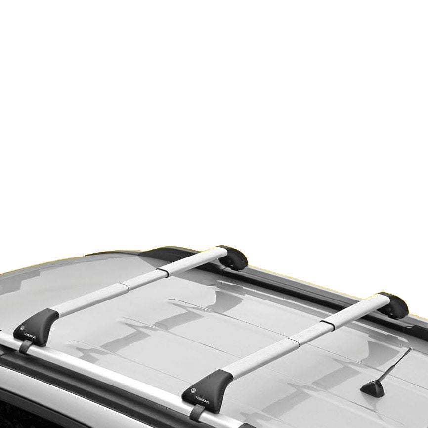 Barres de toit Audi A4 - Break (2004 - 2008) - Pour barres longitudinales - Snap Aluminium