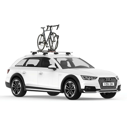 Yakima HighRoad : porte-vélos de toit premium avec fixation par la roue avant