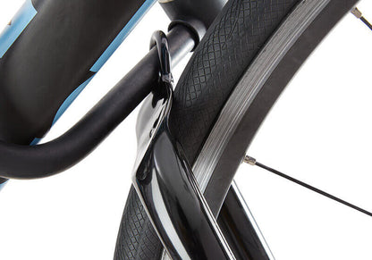 Porte-vélos Yakima HighRoad Silver : support de toit premium à maintien par la roue avant