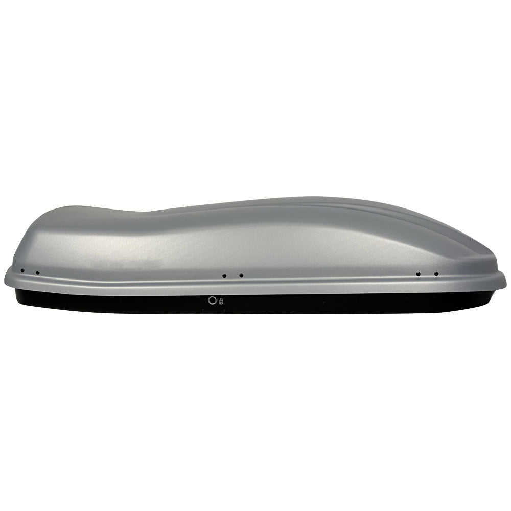 Pack coffre de toit Marlin 680 L et barres de toit Audi A3 Sportback (2013 - 2020) Pour rails intégrés - Helio - Aluminium